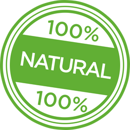 100% natural tag