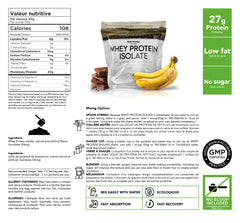 Bulk Protein Canada Chocolate Banana whey protein isolate nutrition facts