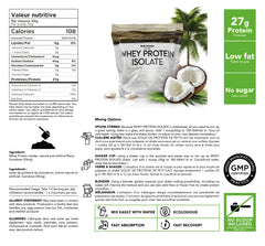 Bulk Protein Canada Coconut Island whey protein isolate nutrition facts