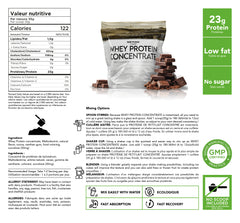 Bulk Protein Canada Chocolate Whey Concentrate Nutrition Facts